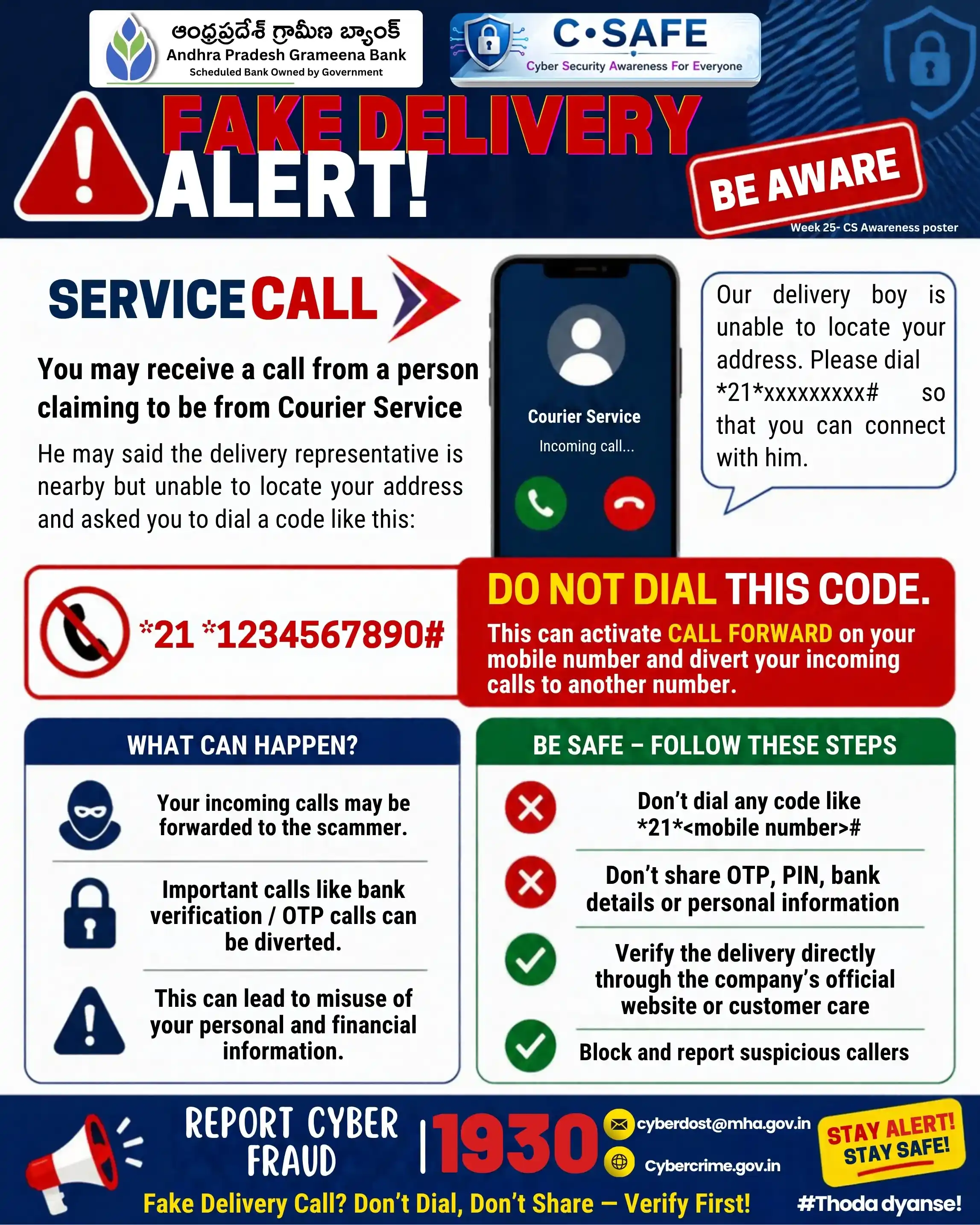 Fake Delivery Calls English